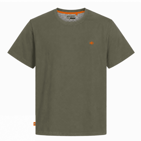 Motley Denim Stockholm T-shirt Dark Khaki - T-shirts - Grote Maten T-shirts Heren