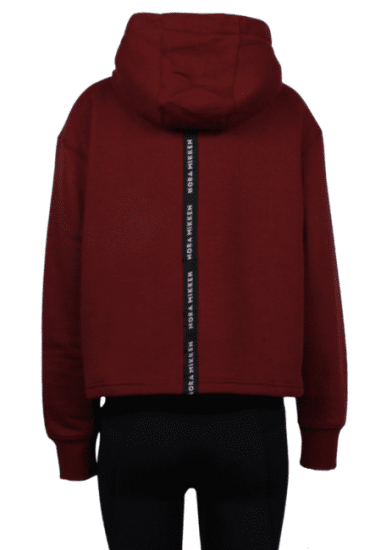 Nora Mikken GERTRUD Cropped Hoodie Burgundy - Sweaters & hoodies - 