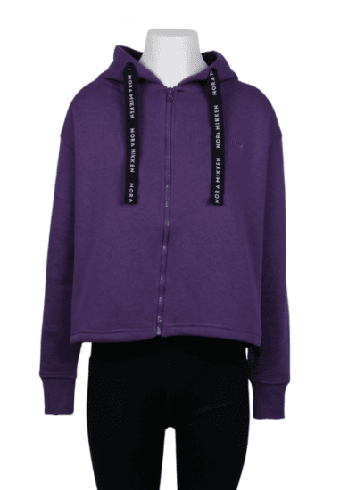 Nora Mikken GERTRUD Cropped Hoodie Purple - DAMESKLEDING XS-XXL - 