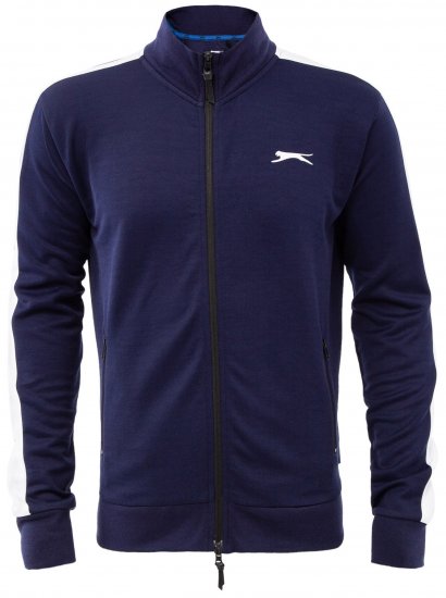 Slazenger Vince Track Jacket Navy - Sweaters & hoodies - Sweaters & Hoodies Grote Maten Heren