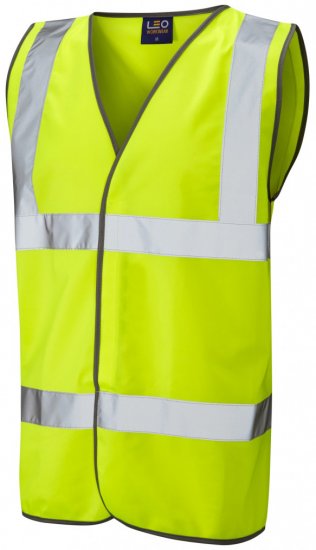 Leo Tarka Waistcoat Hi-Vis Yellow - Werkkleding - Werkkleding Grote Maten Heren