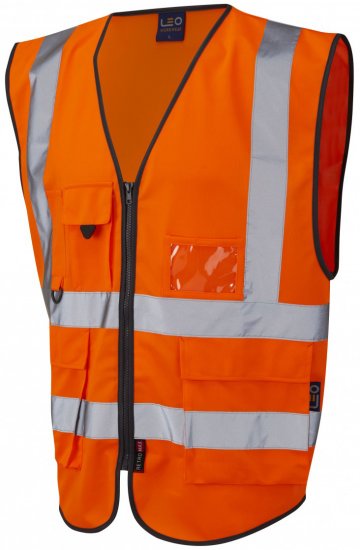 Leo Lynton Superior Waistcoat Hi-Vis Orange - Werkkleding - Werkkleding Grote Maten Heren