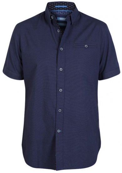 D555 Wesson Shirt Navy - Hemden - Overhemden Grote Maten Heren