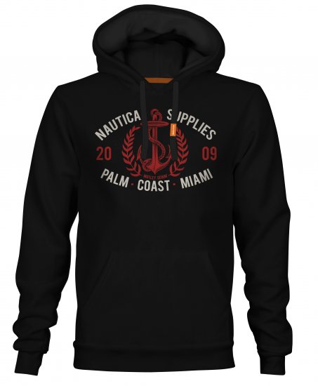 Motley Denim Yarm Hoodie Black - Sweaters & Hoodies - Sweaters & Hoodies Grote Maten Heren