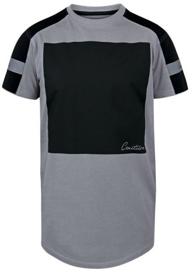 D555 Ziggy Organic Cotton T-Shirt Grey - T-shirts - Grote Maten T-shirts Heren